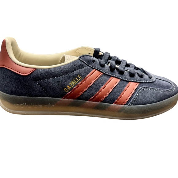adidas gazelle silver green womens adidas Gazelle Indoor Shoes - Women's - Core Black / White / Gum main image 0